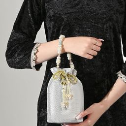 LAVIE Signature Wrist Loop Embellished Potli-image-82