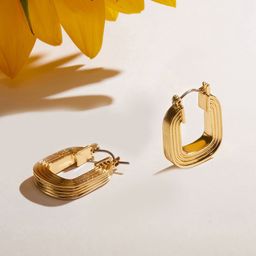 Accessorize Geometric Hoop Earrings-image-48