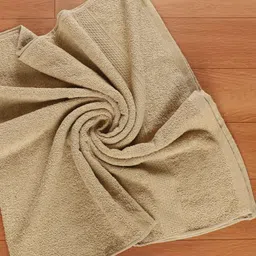 Fezora Beige Cotton 450 GSM Bath Towel-picture-36