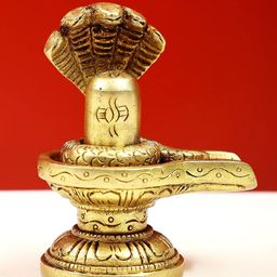 Exotic India Shiva Linga Brass Statue-image-25