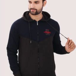 Force NXT Brown Cotton Regular fit Colorblock Hooded Sweatshirt-20