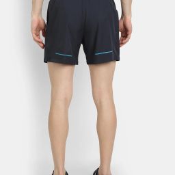 Dida Navy Polyster Regular Fit Solid Shorts image 2