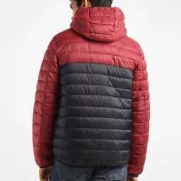 Levi's Red Regular Fit Colour Block Hooded Jacket image 2