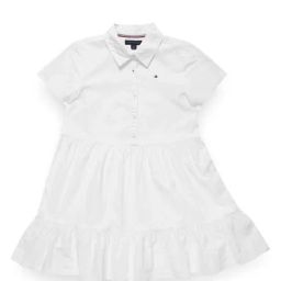 Tommy Hilfiger Girls White Solid Regular Fit Casual Dress-image-60