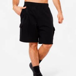 DOMYOS By Decathlon Men Black Regular Fit Shorts-image-33