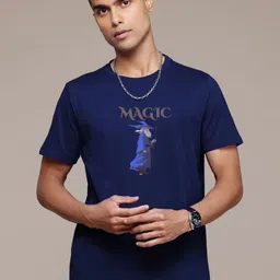 Enciger Men Printed Raw Edge T-shirt-image-74