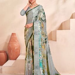 JIVORA Floral Printed Saree-image-31