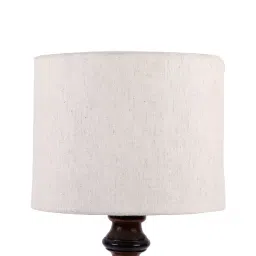 Tucasa NTU-178 B-22 Table Lamp with Wood Base (Beige) image 3