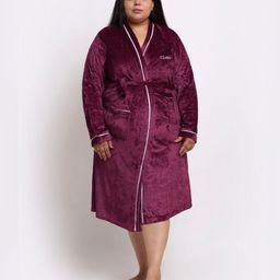 KLOTTHE Woolen Bath Robe With Belt-image-97