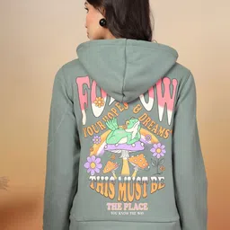 Juelle Women Graphic Printed Hooded Long Sleeves Sweatshirt-picture-17