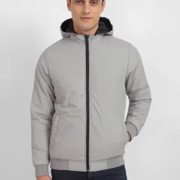 Allen Solly Navy Regular Fit Colour Block Reversible Jacket image 2