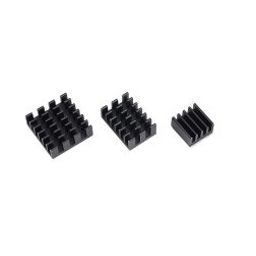 Official Raspberry Pi Black 3 in 1 Heat Sink Set Aluminum for Pi 4B-13