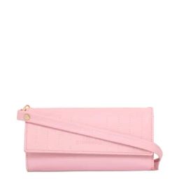 Giordano Pink Textured Tri-Fold Wallet for Women-image-60