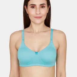 Rosaline by Zivame Blue Wireless Non Padded T-Shirt Bra-picture-36