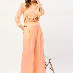Anvi Be Yourself Orange Crop Top Pants Set-picture-33
