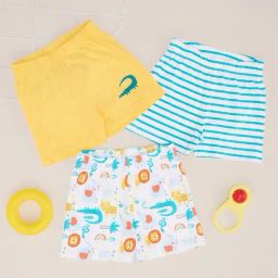 Pantaloons Baby Boys Multi A Regular Fit Shorts - Pack of 3-image-13