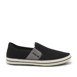 Woodland Men's Black Plimsolls-picture-1