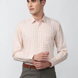 Peter England White Slim Fit Checks Shirt-picture-41