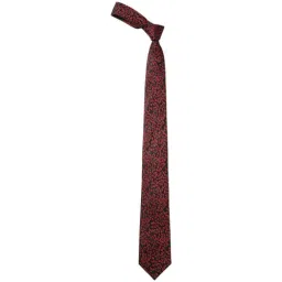 Louis Philippe Maroon Printed Tie-image-18