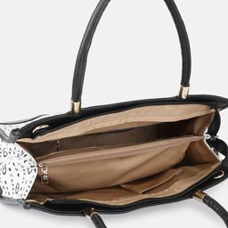 Caprese Typography Printed Structured Handheld Bag image 5