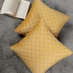 Dot Embroidered Design, Set of 2 Pieces Velvet Cushion Cover-image-15