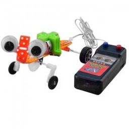 DIY Creeping Tiny Gecko Drive By Wired Remote Control-40