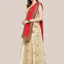 Dupatta Bazaar Red Zari Work Dupatta image 2