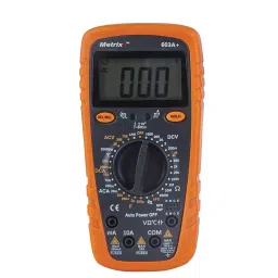Metrix+ Digital Multimeter With IR Test, Live Wire Detection and Temperature Test, 603A+-6