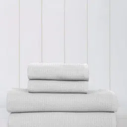 Mulberry Living Waffle Comfort Cotton White 450 GSM Towel Set Set of 4-picture-43