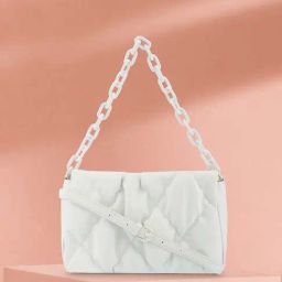 Fastrack White Quilted Medium Shoulder Handbag-image-59