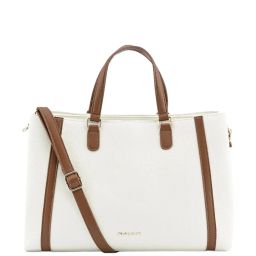 Fastrack White & Tan Solid Large Shoulder Handbag image 2