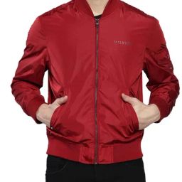 Tommy Hilfiger Regatta Red Regular Fit Bomber Jacket-picture-5