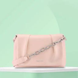 Fastrack Pink Solid Medium Shoulder Handbag-image-90