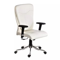 HUMAN METHOD PROGRESS Series Office Chair Premium Leatherette Cushioned Ergonomic High Back with Built-in Lumbar Support White, HMPA01-SP10-picture-16