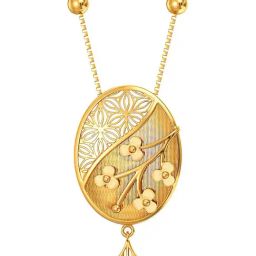 Joyalukkas The Cherry Blossomy 22k Yellow Gold Necklace for Women-image-72