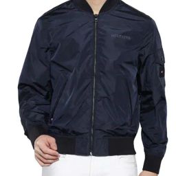Tommy Hilfiger Desert Sky Regular Fit Bomber Jacket-13