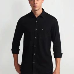 arrow sport Arrow Sports Black Slim Fit Shirt-picture-26