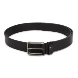 Van Heusen Black Leather Textured Formal Belt for Men-image-24