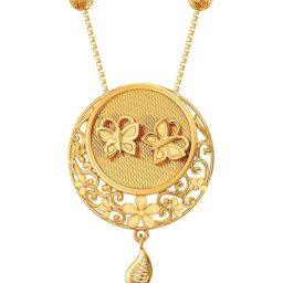 Joyalukkas Buzzy Butterfly-Floret 22k Yellow Gold Necklace for Women-image-62