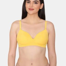 Zivame Mustard Half Coverage Backless Bra-image-20