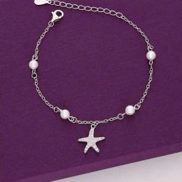 Kai Jewel Sterling Silver Star Kissed Pearls Charm Bracelet for Women-image-56