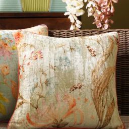 Pure Home and Living Ivory Viscose Printed Square Cushion Cover-image-7