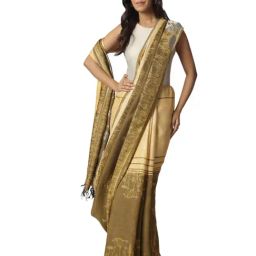 Navyasa By Liva Yellow Jacquard Saree-image-98