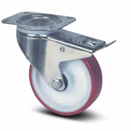 Tente Braked Swivel Castor Wheel, 350 Kg Capacity, 160 mm Wheel, 8377 UAD 160/40 P63 ROUGE-image-54