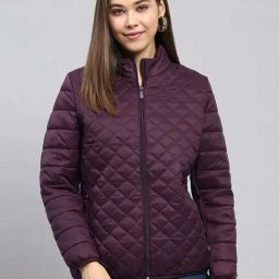 Monte Carlo Purple Regular Fit Quilted Jacket-picture-10