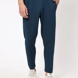 Dida Blue Polyster Regular Fit Solid Trackpant-image-53
