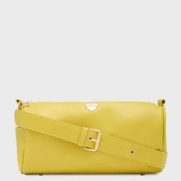 Caprese Yellow Solid Medium Sling Handbag-95