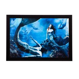 eCraftIndia Blue Mermaids UV Wall Painting-image-99