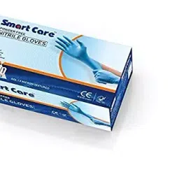 Smart Care Nitrile Gloves White Color MS Size, G-5M (Pack of 100 pcs)-image-99