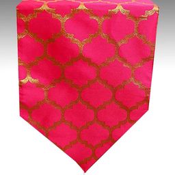 Pink Parrot Pink Jacquard Table Runner-image-63